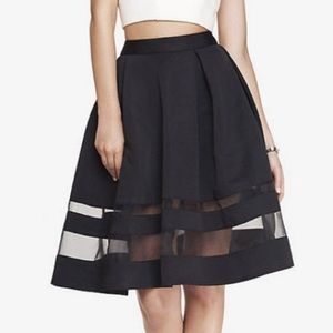 Express Black Circle Skirt